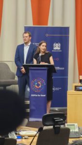 Abbildung 6: Open Source auf der ganz großen Bühne angekommen: ZenDiS-Chef Reckert-Lodde bei den Vereinten Nationen. Quelle: ZenDis, LinkedIn