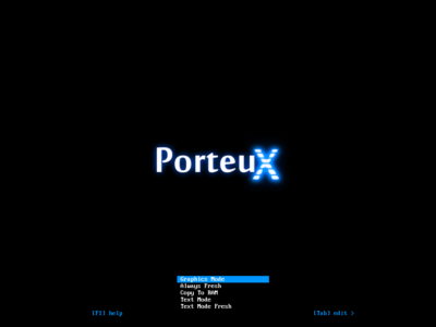 Die modulare Distribution Porteux kommt in ihrer neuen Version in schlankeren ISO Images.