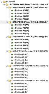 Abbildung 5: Der EXIP&nbsp;418 verk&uuml;ndet per uPNP die angebotenen Dienste ins heimische LAN, und Tvheadend erkennt die Tuner auch, wei&szlig; ohne Konfiguration aber nichts mit ihnen anzufangen.