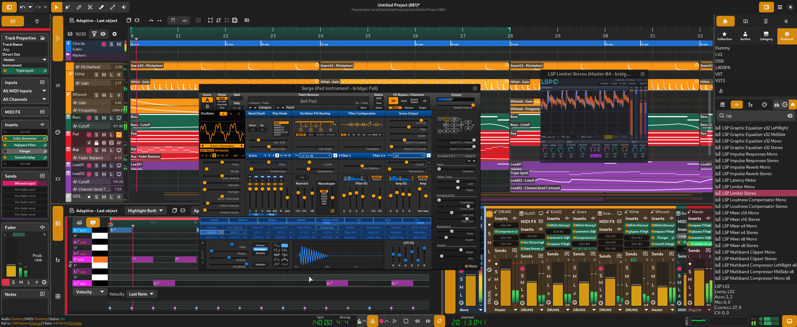 Zrythm 1.0.0 stellt laut den Entwicklern einen bedeutenden Meilenstein im Werdegang der digitalen Audio Workstation dar. Quelle: Zrythm