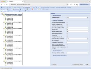Abbildung 1: Hat die Einrichtung des EXIP 418 geklappt, tauchen dessen Tuner samt der unterstützten Positionen automatisch in Tvheadend auf.