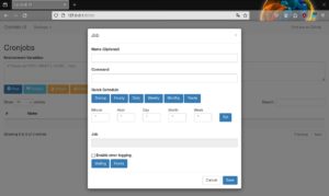 Abbildung 2: Die Anlage neuer Cronjobs geschieht mithilfe eines übersichtlichen Dialogs.