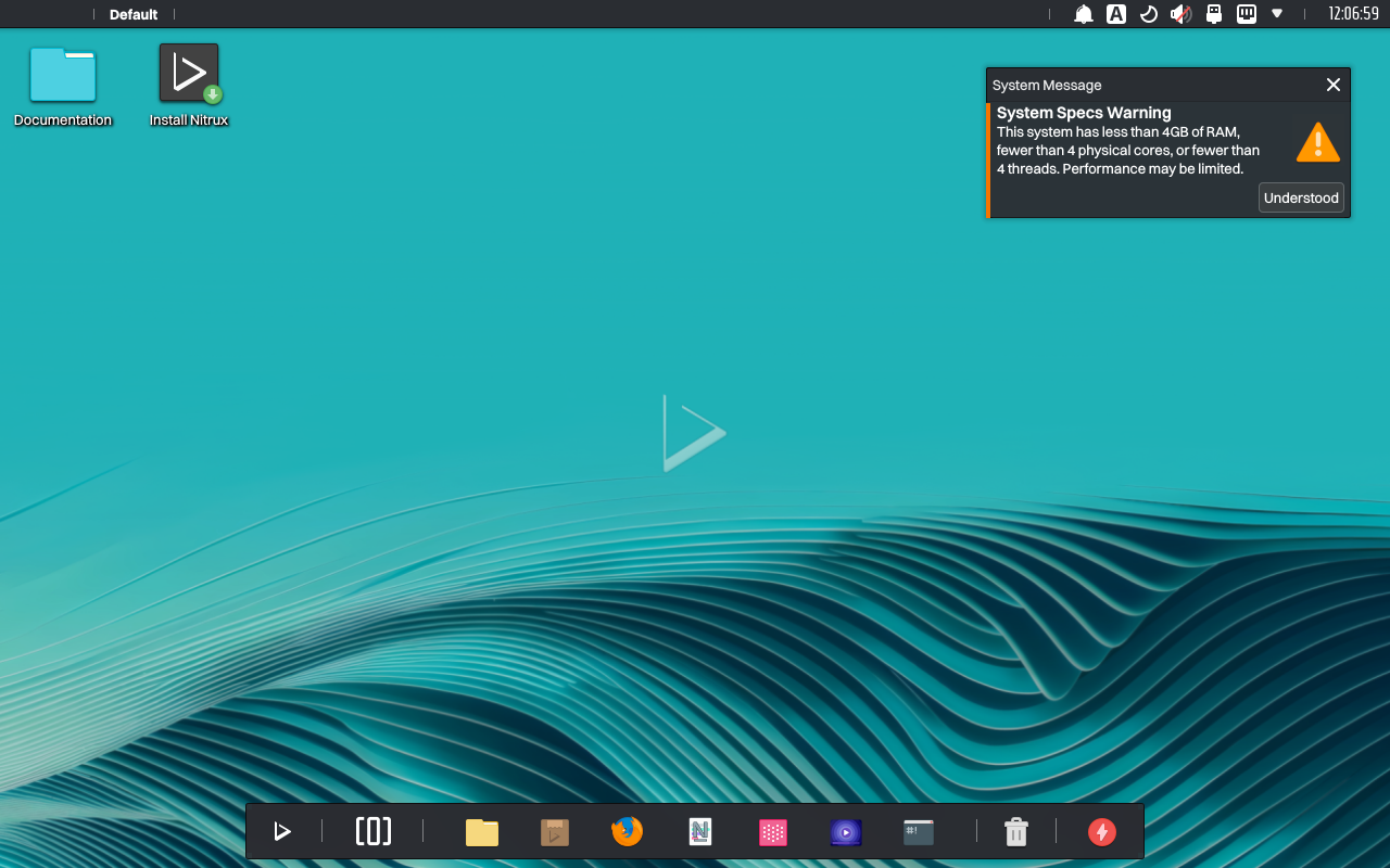 Der Desktop von Nitrux 3.8.0