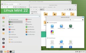 Abbildung 1: Die Bedienung des Cinnamon-Desktops lehnt sich an die von Windows&nbsp;10 an.