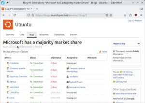 Abbildung 1: Der Bug #1 von Ubuntu ist bereits gefixt – zumindest Mark Shuttleworth zufolge.