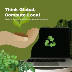Abbildung 3: "Think Global, Compute local!", lautet einer der Slogans f&uuml;r die KDE-Eco-Initiative Opt Green, die sich zum Ziel gesetzt hat, E-M&uuml;ll zu vermeiden. Quelle: KDE