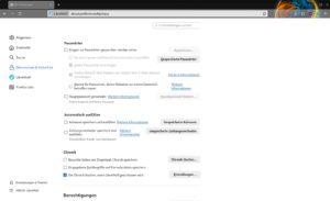 Abbildung 5: Viele Optionen zur Speicherung persönlicher Daten sind bei LibreWolf abgeschaltet.