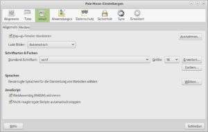 Abbildung 9: Der Konfigurationsdialog wirkt optisch etwas veraltet.