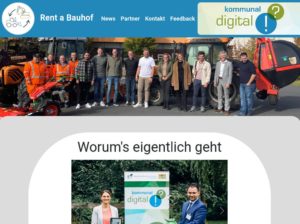 Abbildung 1: Aus der Oberpfalz stammt Rent-a-Bauhof, ein Online-Shop mit Billing, Terminkalender und mehr. Er soll es Kommunen erleichtern, mit Nachbargemeinden Maschinen zu teilen, und wird sehr wahrscheinlich Open Source.