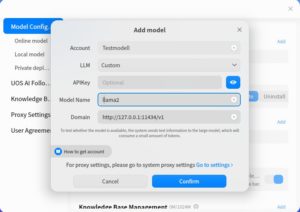 Abbildung 3: In Deepin können auch lokal installierte Sprachmodelle genutzt werden.