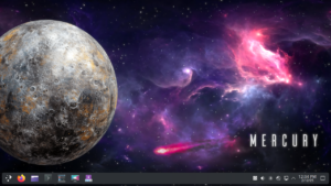 Desktop von EndeavourOS Mercury