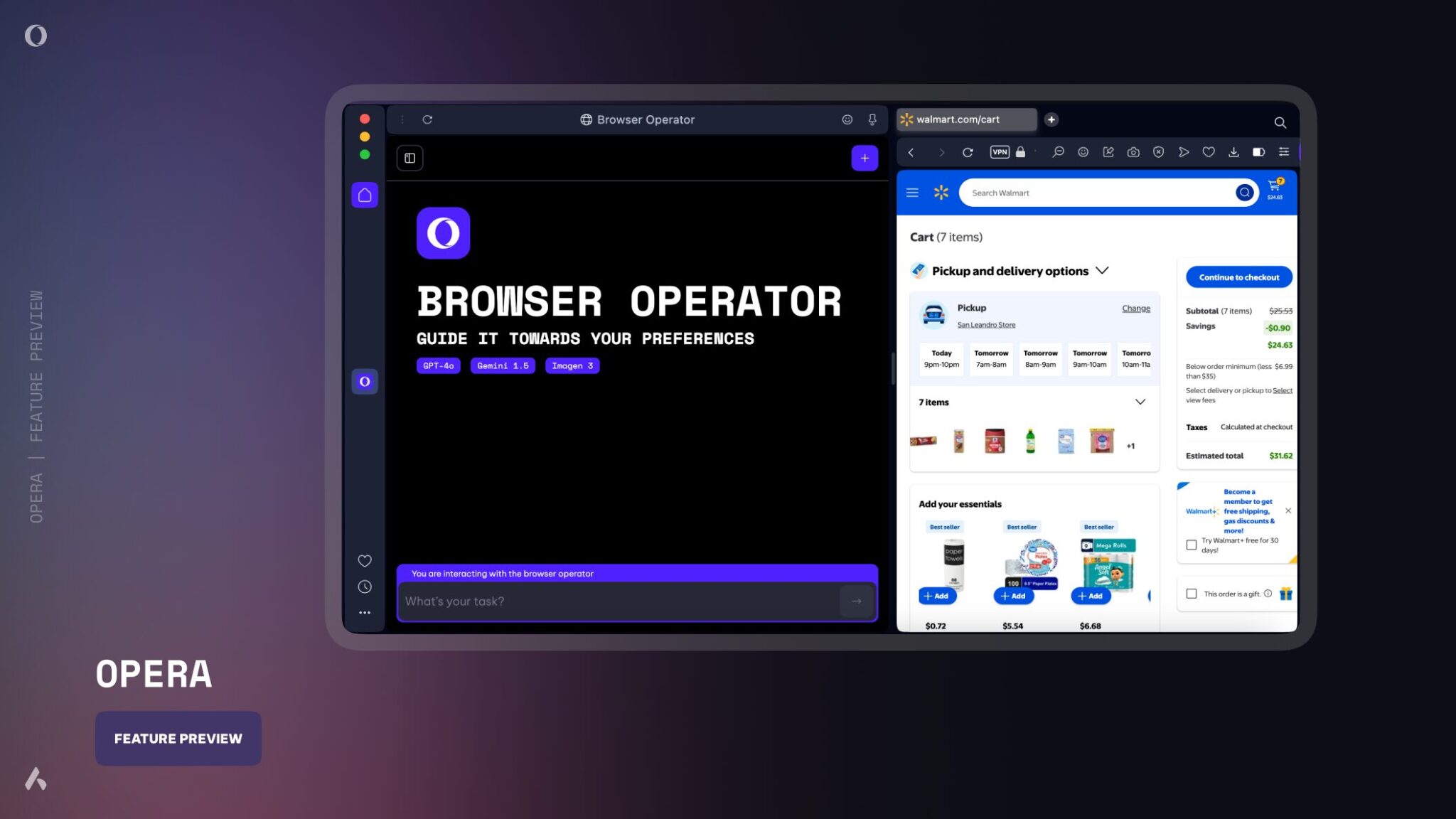 Opera hat beim Mobile World Congress in Barcelona eine Vorschau auf den Browser Operator gegeben, einem KI-Agenten, der im Opera-Browser Tastks erledigen soll.