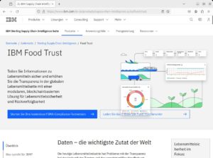 Abbildung 1: Der IBM Food Trust protokolliert den Transport von Lebensmitteln.