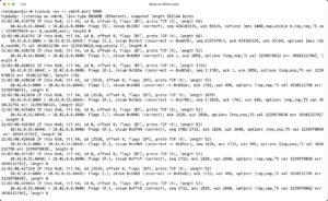 Abbildung 1: Tcpdump gilt unter Linux als absolutes Standardwerkzeug, kann aber die Quell- und Zielprozesse des Traffics nicht anzeigen.