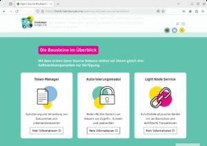 Abbildung 2: Blockchain Europe wollte unter anderem einen Baukasten für Logistikanwendungen liefern.