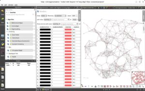 Abbildung 2: Die Visualisierungssoftware Tulip bringt eine kleine Python-IDE mit.