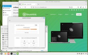 Abbildung 1: Linux Mint&nbsp;22.1 nutzt den Desktop Cinnamon&nbsp;6.4, der mit einem modernisierten Design aufwartet.