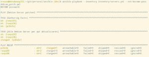 Abbildung 2: Haben sich keine Fehler in der YAML-Datei eingeschlichen, beispielsweise bei den Einr&uuml;ckungen, f&uuml;hrt Ansible das Playbook erfolgreich aus.