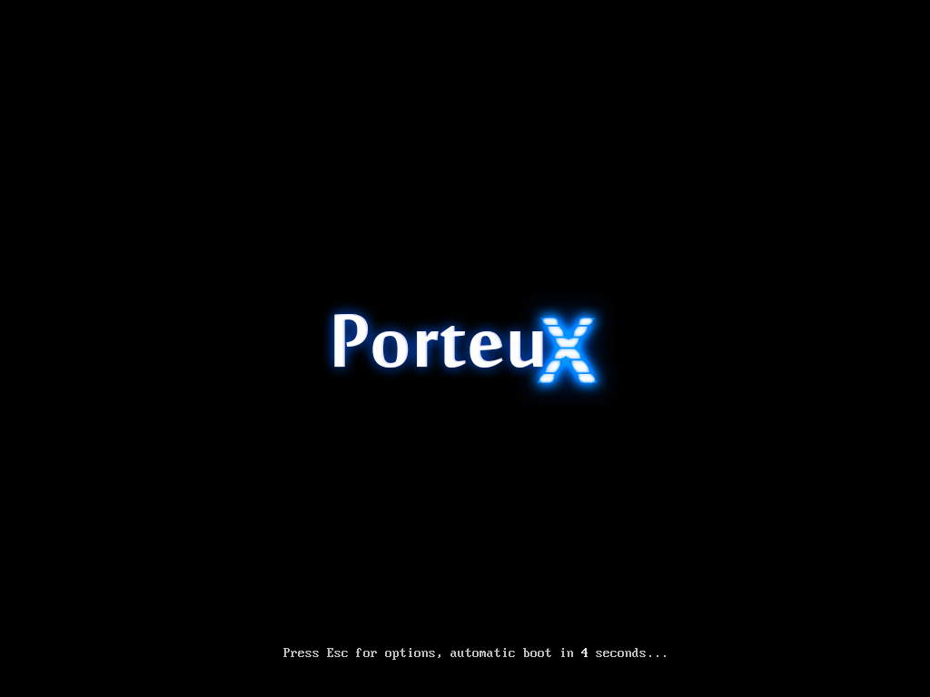 Startbildschirm PorteuX