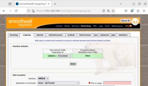 Abbildung 1: Die seit&nbsp;2000 entwickelte Firewall Smoothwall Express nutzt eine etwas altbackene Benutzeroberfl&auml;che.