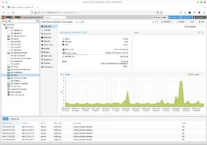 Abbildung 3: Proxmox&nbsp;VE verursacht in der Community-Edition nur geringe Kosten, ist aber das perfekte Fundament f&uuml;r mehrere VMs &ndash; eine f&uuml;r FreePBX und eine f&uuml;r ein sp&auml;teres Fax auf Hylafax-Basis.