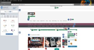 Abbildung 9: Die WAVE-Erweiterung markiert auf der geprüften Webseite alle auffallenden Elemente.
