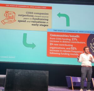 Gabriele Columbro, General Manager der Linux Foundation Europe hat beim Open Source Summit auf den neuen Report „The State of Commercial Open Source 2025“ verwiesen.