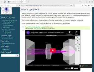 Abbildung 3: Die PyOpTools für Python simulieren Linsen und andere optische Elemente.