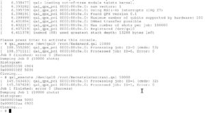 Abbildung 6: Ist die virtuelle Maschine gebootet, kann der Tester einige simple Befehle mit dem simulierten Quantenger&auml;t ausf&uuml;hren. Im Arbeitsverzeichnis der VM (wie auch auf der Heft-DVD) finden sich der Quelltext und ausf&uuml;hrbare Dateien.