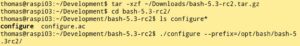 Abbildung 1: Nach dem Entpacken konfigurieren Sie die Software per &raquo;configure&laquo;.