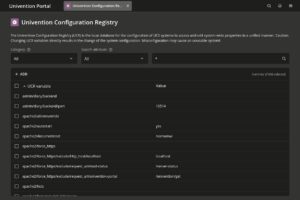 Abbildung 2: Die Univention-Registry-Konfiguration erlaubt detaillierte Einstellungen für Admins. Quelle: Univention