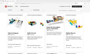 Abbildung 9: Lego stellt fertige und in der Praxis erprobte Aufgaben bereit.