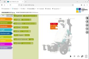 Abbildung 10: Das Open Roberta Lab wirkt wie eine stark erweiterte Fassung der Lego-Apps.