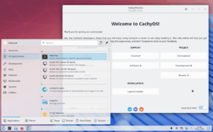 CachyOS nutzt standardmäßig ein weitgehend unverbasteltes KDE Plasma.