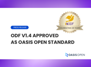 Die Document Foundation gibt die Genehmigung des Open Document Format (ODF) v1.4 als Standard durch OASIS Open bekannt.