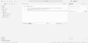 Abbildung 2: Screenshot der Cursor-Anwendung mit geöffnetem Projekt unter Windows 10.