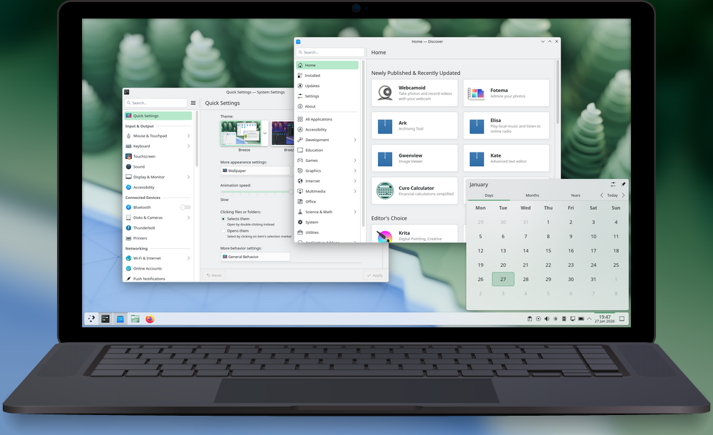 Plasma 6.6 feiern die Entwickler von KDE schlicht als vielseitigsten Desktop im bekannten Universum.