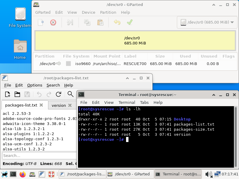 SystemRescue, das auf Arch Linux basierende Live-Boot-Toolkit zur Systemrettung, ist in Version 13.0 erschienen.