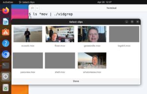 Abbildung 2: Die Auswahlbox stellt die Videos …