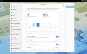 Abbildung 3: Gnome 48 integriert die Bildschirmzeitsteuerung direkt in die Einstellungen.